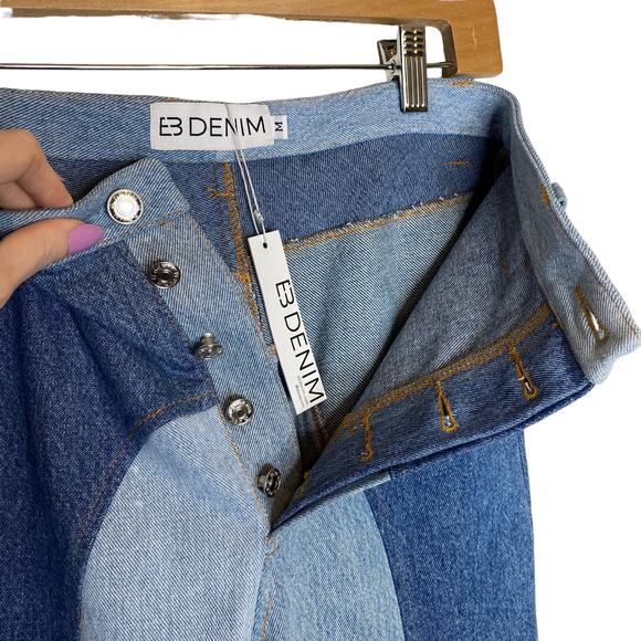 EB Denim Kendall High Rise Patchwork Jeans - Picture 3 of 7